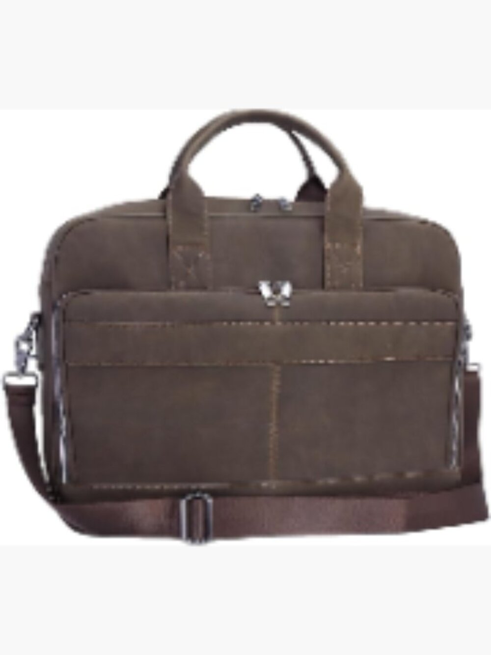 Vintage Faux Leather Laptop Messenger Bag Briefcase 15.6" 17"